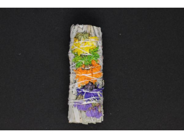 Witte Salie Smudge Stick 10cm "Good Vibes" (prijs per stuk)