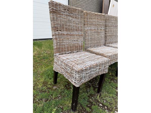 Rotan stoelen 4 st