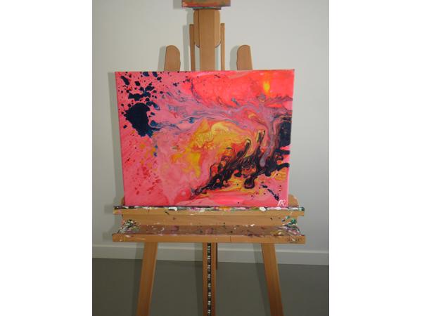 diverse schilderijen kleurrijk abstract