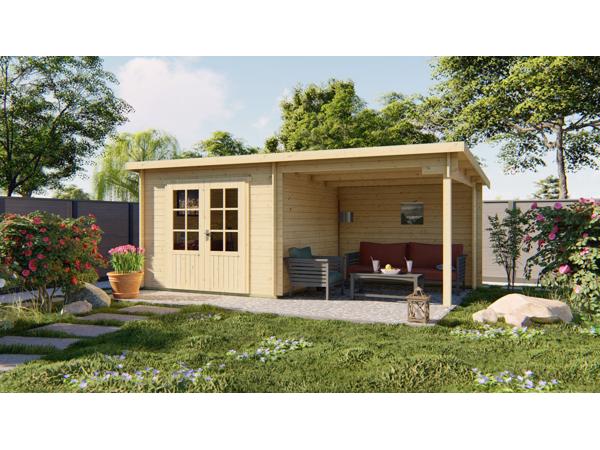 Blokhut - Tuinhuis Chappo | 28 mm | vuren onbehandeld