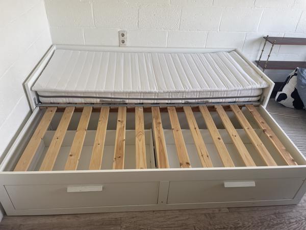 Uitschuifbank Bedbank Ikea Brimnes