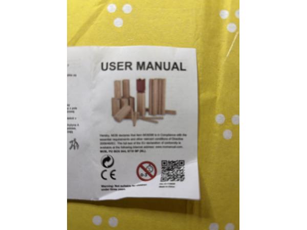 Toffifee Kubb Go spel nieuw houten speelgoed buiten werpspel