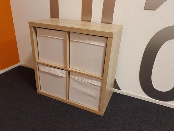IKEA open kast Kallax, 4 vakken, gratis af te halen in Leiden