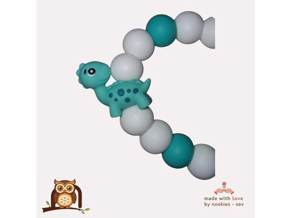 nr 31 noekies speenkoord turquoise groen wit