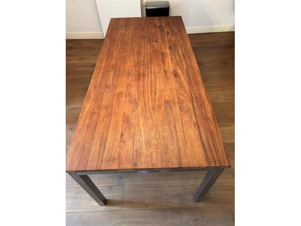 Eettafel 200cm lang x 90 diep x 75 hoog