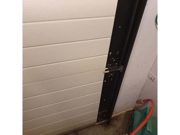 garagedeur wit met deuropener van liftmaster