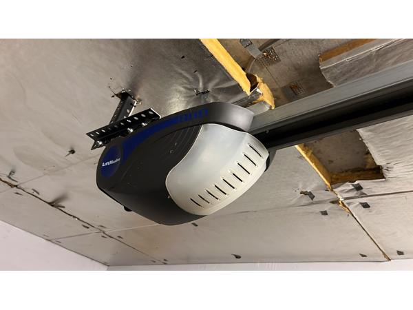 garagedeur wit met deuropener van liftmaster