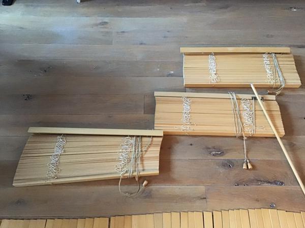 4 stuks houten ikea lamellen 60cm breed 220cm hoog