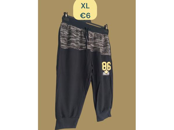 Nanqier heren korte broek donkerblauw grijs XL