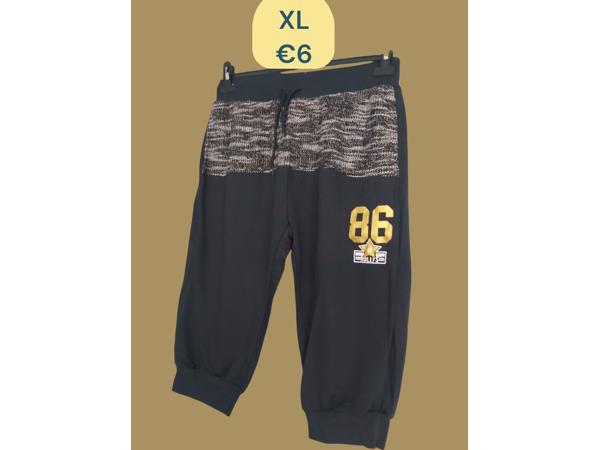 Nanqier heren korte broek donkerblauw grijs XL