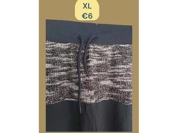 Nanqier heren korte broek donkerblauw grijs XL