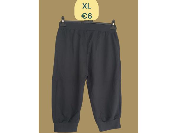 Nanqier heren korte broek donkerblauw grijs XL