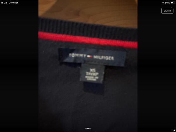 Trui van Tommy hilfinger maat xs