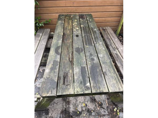 Picknicktafel met inklapbare banken