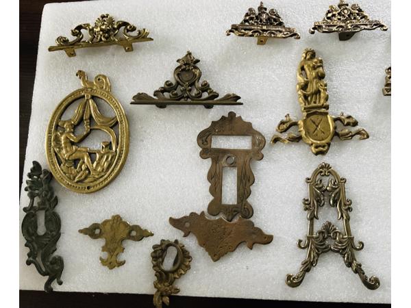 Messing klok ornamenten