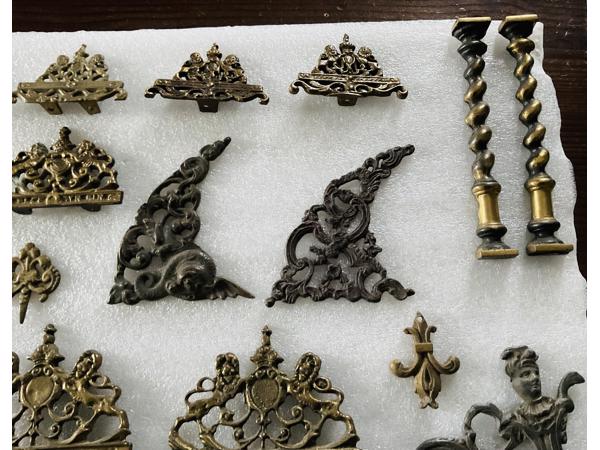 Messing klok ornamenten