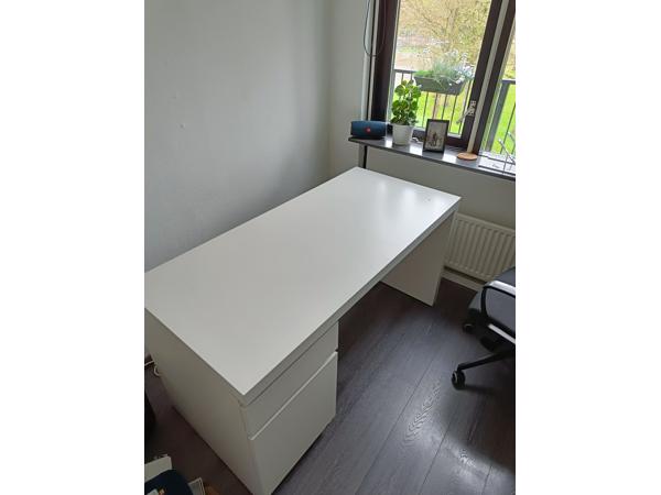Malm bureau Ikea | wit 140x65cm