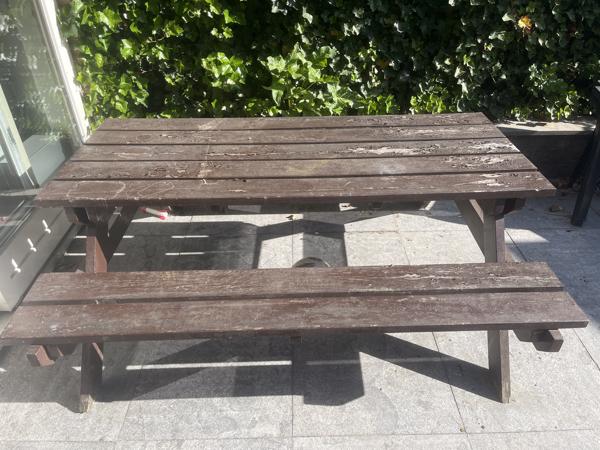 Zeer stevige picknicktafel
