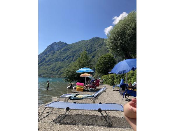 Vakantie italie , luganomeer, Comomeer, aan het strand 🏖