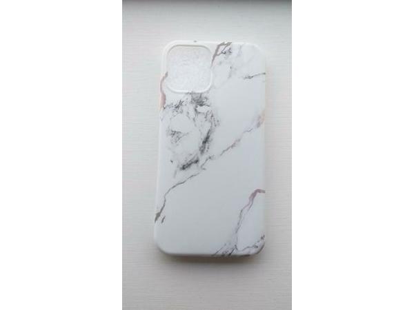 Iphone 12 cover hoesje marmer siliconen