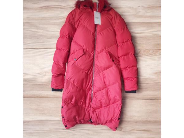 Glo-Story winter jas lang rood M