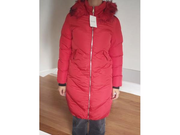 Glo-Story winter jas lang rood M