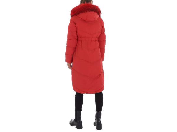 Glo-Story winter jas lang rood M