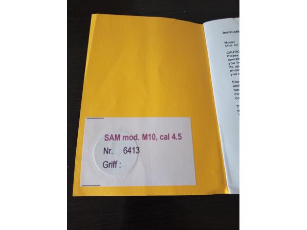 SAM M10 PCP pistool (lees beschrijving!)