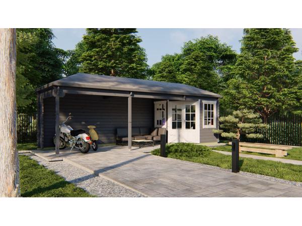 Blokhut - Tuinhuis Gretel | 44 mm | vuren onbehandeld