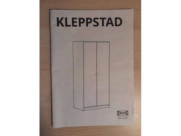 IKEA Kledingkast "Kleppstad" wit79x176cm (ophalen Den Bosch)