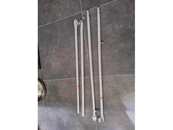 tentstokken om veranda te maken