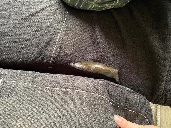 GRIJZE HOEKBANK met 2 uitklapbare relaxdelen bij de buitenste stoelen