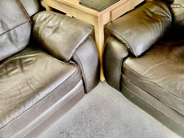 Twee Deelbare Banken van Leer