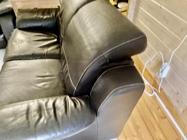2 Vouwbare Deelbare Leren Banken die comfortabel zitten
