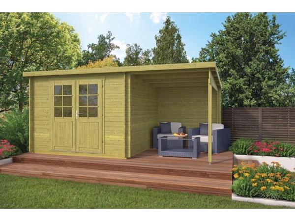 Blokhut - Tuinhuis Dora | 28 mm | vuren onbehandeld