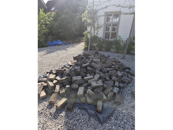 Betonklinkers 50m2. Ze zijn er al uit