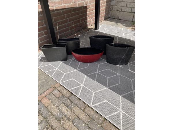 Diverse bloempotten