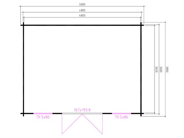 Nieuw tuinhuis Blokhut 5139