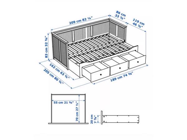 Gratis Hemnes uitschuifbaar bed IKEA