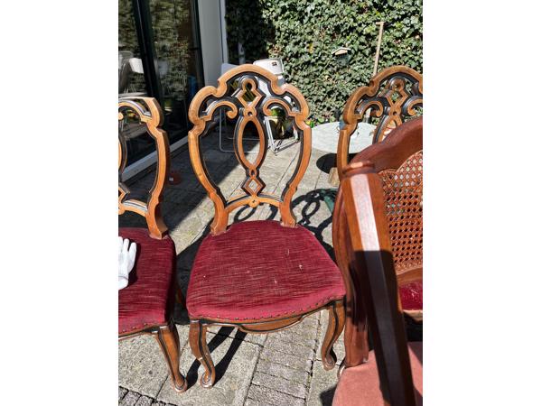 4 biedermeier stoelen voor eettafel
