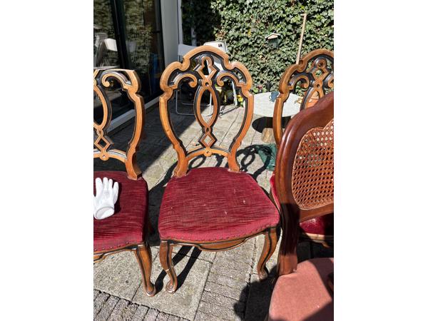 4 biedermeier stoelen voor eettafel