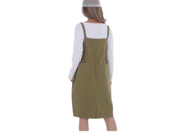 Cashual jurk khaki groen one size