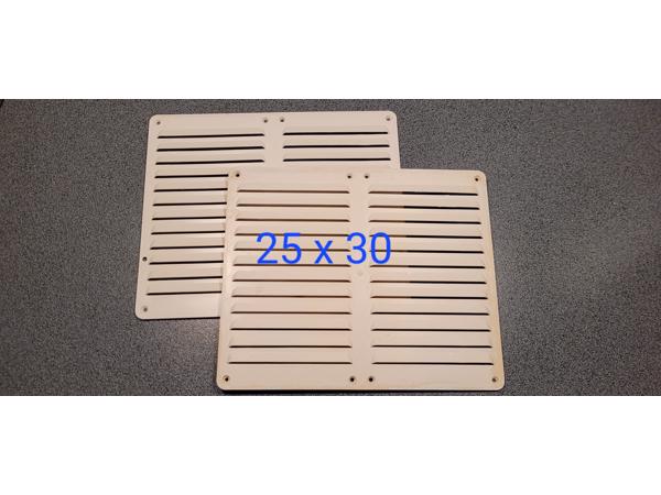 Roosters van plastic en alluminium