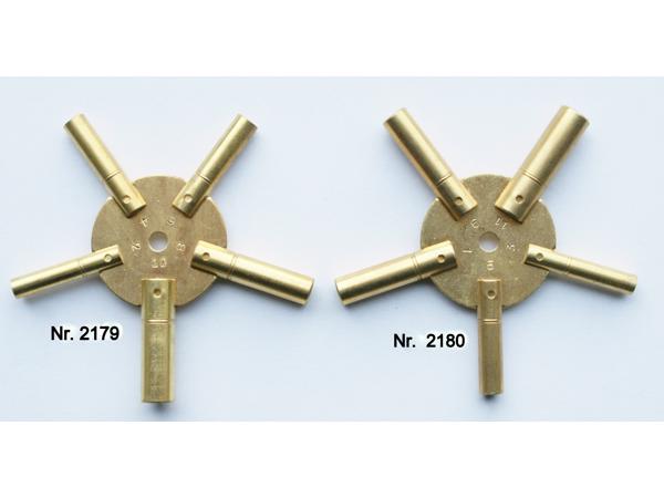 Kruksleutel voor staande klok of Comtoise klok.