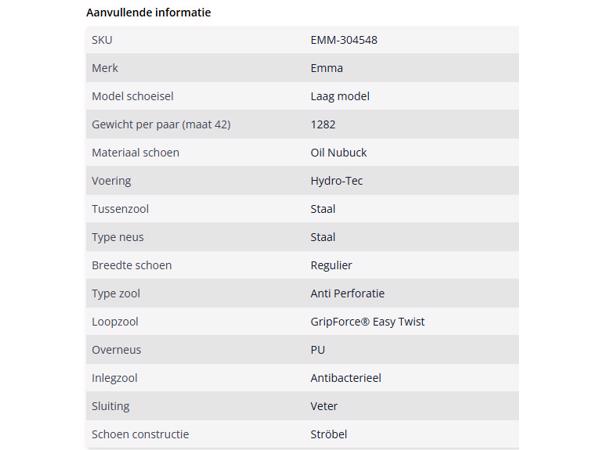 Emma Alaska Veiligheidsschoen 43