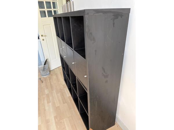 Ikea Kallax kast 147x147x39, zwart