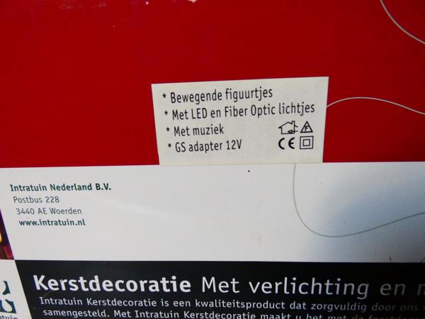 KERST decoratie met verlichting en muziek(intratuin