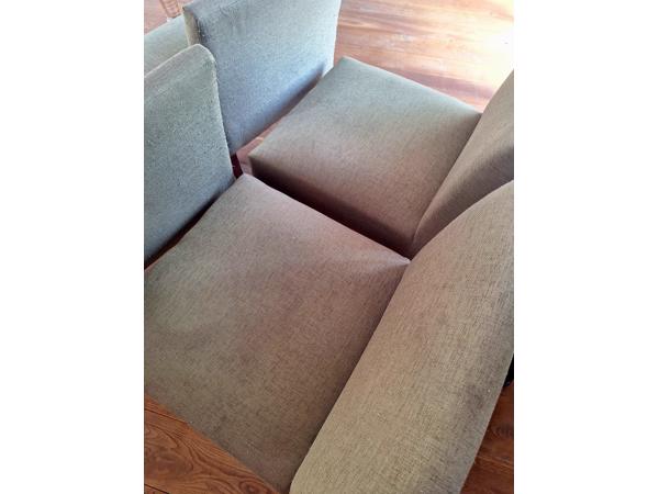 4 groene eetkamerstoelen