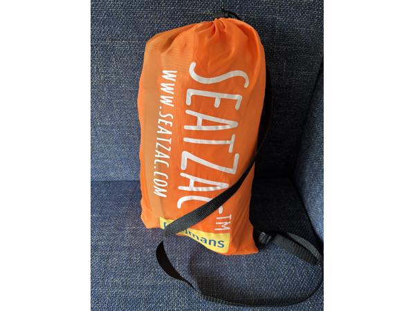 Nieuwe Sunny Orange SeatZac lucht gevuld oranje zitzak