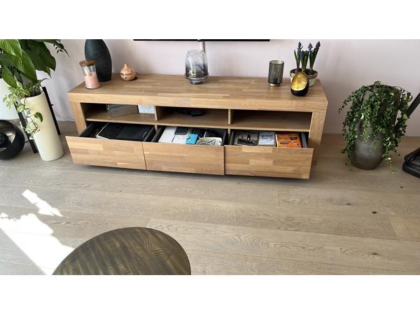 White wash eiken tv meubel 170 brees